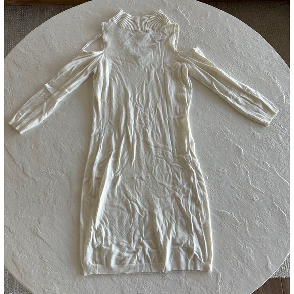 No Comment White Knit Cut Out Dress - Picture 8 of 11